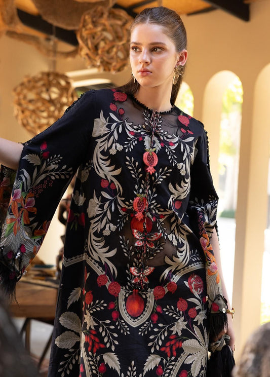 unstitched 3 P -Embroidered
