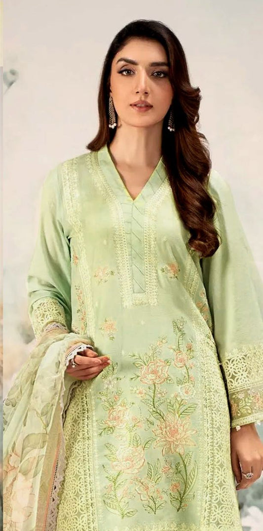 Unstitched 3 P-heavy Embroidered